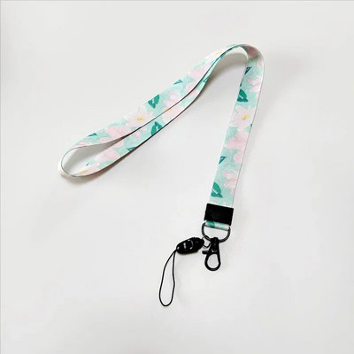 Fashion Flowers Serie Sagtis Virvelės Ženkliuko ID Telefono Virvelė Raktai Kaklo dirželiai Priedai