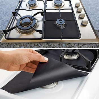 6 части 27-сантиметрова подложка за защита на повърхността на газовата печка, миеща се, устойчива на масло и мръсотия Аксесоари за почистване на кухня