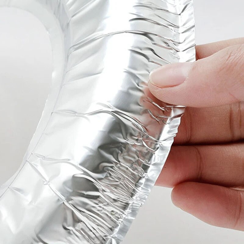 10 vnt. Sutirštintos dujinės viryklės apsauga Viryklės degiklis Aliuminio folija Viryklės viryklės dangtis Virtuvės priedai Dujinės viryklės apsauga