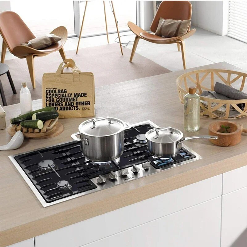 4vnt Dujinės viryklės apsauga Viryklės degiklių dangteliai dujinėms viryklėms Plaunami dujinė viryklė Virtuvės priedai Kilimėlis Viryklės dangtis