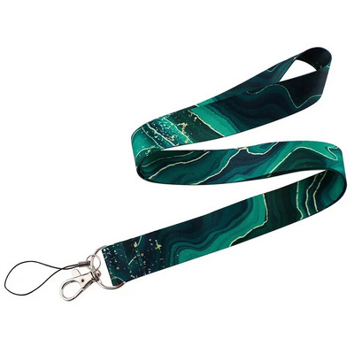 Marmuro spausdinimas Kaklo dirželis Raktų pakabukas Raktams Moteriškas ID Ženkliuko laikiklis Raktų laidas „Pasidaryk pats“ pakabinamas virvė Mobiliojo telefono priedai