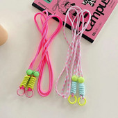 Spalvingi mobiliojo telefono dirželiai, mielas sportinis reguliuojamas peties dirželis Madingi universalūs skersiniai dirželiai, 1 vnt.