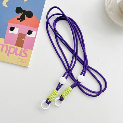 Spalvingi mobiliojo telefono dirželiai, mielas sportinis reguliuojamas peties dirželis Madingi universalūs skersiniai dirželiai, 1 vnt.