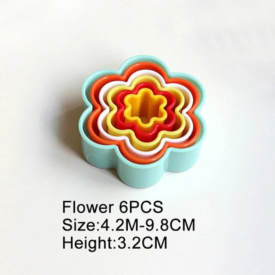 Sausainių pjaustyklės pyrago tešlos formos biskvito tešlos kepimo formos imbierinis žmogelis Penkių žvaigždučių gėlių raštas Galimi keli variantai