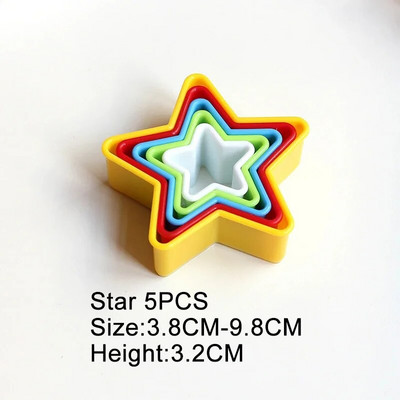 Sausainių pjaustyklės pyrago tešlos formos biskvito tešlos kepimo formos imbierinis žmogelis Penkių žvaigždučių gėlių raštas Galimi keli variantai