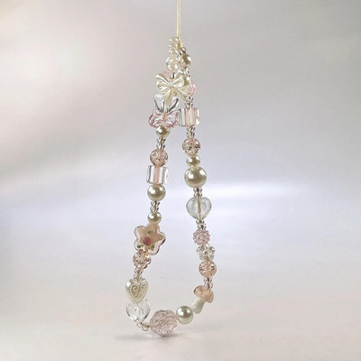 Y2K sidabrinis skaidrus žvaigždės karoliukas raktų pakabukas telefono pakabukas mielas meškiukas, mobilaus telefono dirželio pakabukas, skirtas moteriai mobiliojo telefono priedai