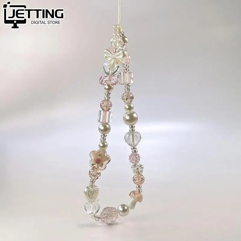 Y2K sidabrinis skaidrus žvaigždės karoliukas raktų pakabukas telefono pakabukas mielas meškiukas, mobilaus telefono dirželio pakabukas, skirtas moteriai mobiliojo telefono priedai