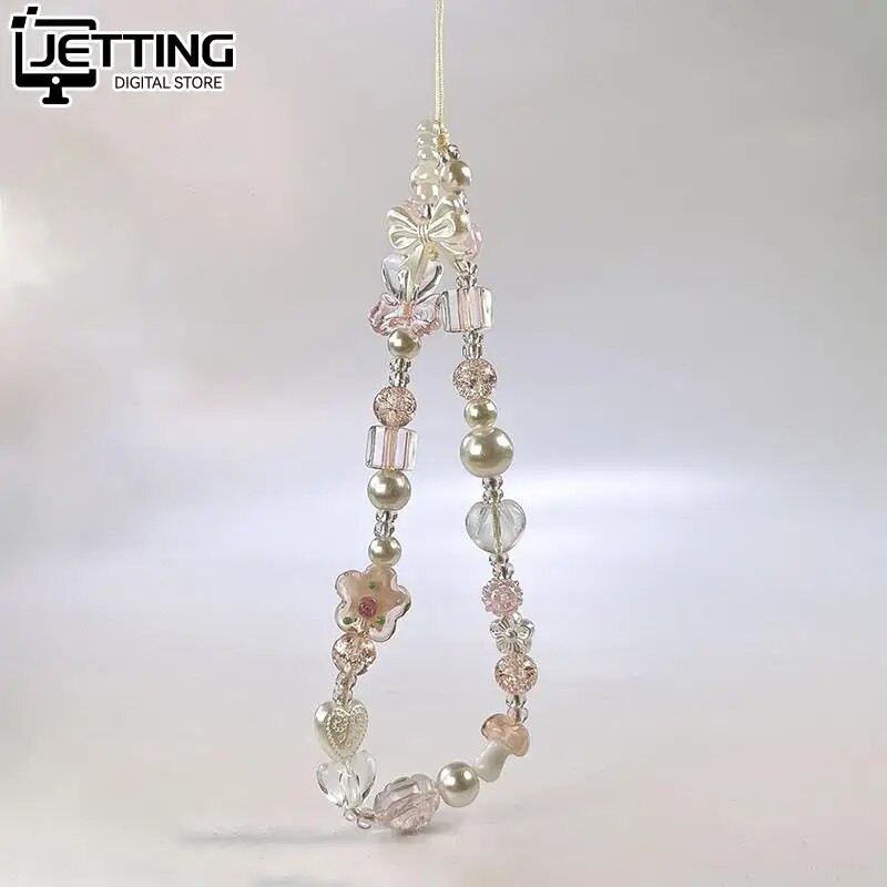 Y2K sidabrinis skaidrus žvaigždės karoliukas raktų pakabukas telefono pakabukas mielas meškiukas, mobilaus telefono dirželio pakabukas, skirtas moteriai mobiliojo telefono priedai