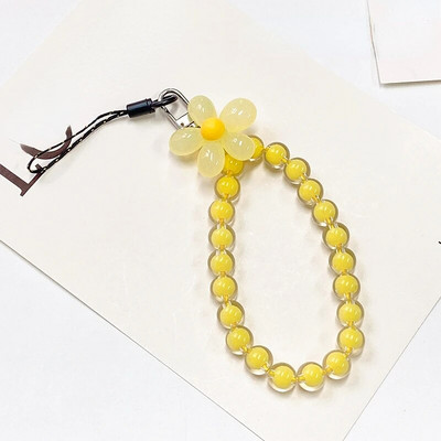 24CM Mobiliojo telefono virvelė pakabinama ant kaklo pakabinama grandinėlė Pakabukas Krištoliniai karoliukai rankų darbo Apsaugos nuo praradimo virvė iPhone dirželiui Nuimamas