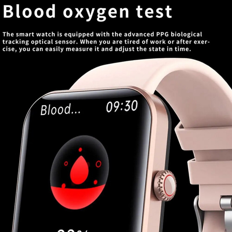 F57L išmanusis laikrodis vyrų, moterų, 24 valandų širdies ritmas, miego kūno temperatūros stebėjimas, apyrankė, magnetinis įkrovimas su 50 ir daugiau sporto režimų