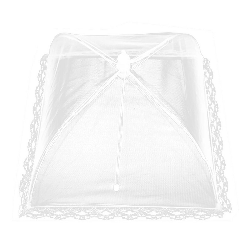 1 vnt Maisto uždengimo patiekalų programėlės Naujausios nuo musių uodų tinklelio daugkartinio naudojimo kepsninės nėriniuotas stalas Virtuvės stiliaus skėtis pikniko gaminimo įrankiai