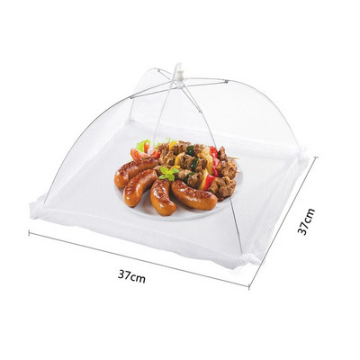 1 tk kokkupandav majapidamistoidu vihmavari, pestav võrgust toidukate pikniku grillpidu kärbsevastane sääsevõrk telk Köögividinad