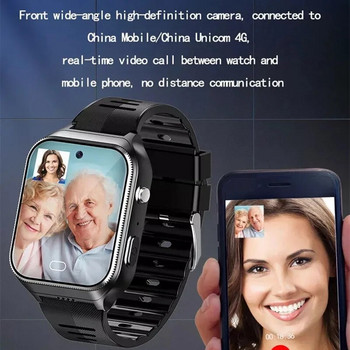 Έξυπνο τηλέφωνο GS17 για ηλικιωμένους Παρακολουθήστε 4G All Netcom Video Call Anti-Lost Anti-Fall Συναγερμός GPS Τοποθεσία HD Κάμερα SOS Smartwatch 1G/8G