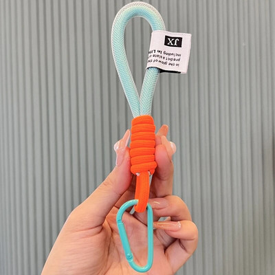 Virvelė Fluorescencinės spalvos telefono dirželis tinklelis Landyard Krepšiams Pintos juostelės Raktai Kabantys kelnės Priedai Raktų pakabukas 2style