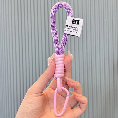 Virvelė Fluorescencinės spalvos telefono dirželis tinklelis Landyard Krepšiams Pintos juostelės Raktai Kabantys kelnės Priedai Raktų pakabukas 2style