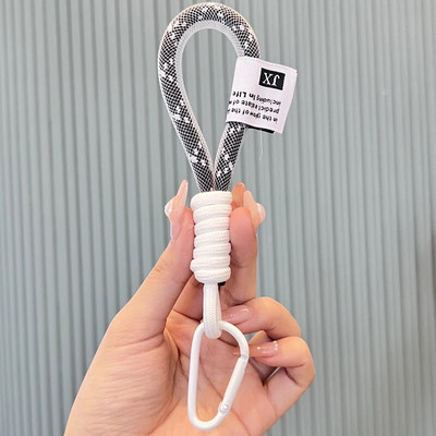 Virvelė Fluorescencinės spalvos telefono dirželis tinklelis Landyard Krepšiams Pintos juostelės Raktai Kabantys kelnės Priedai Raktų pakabukas 2style