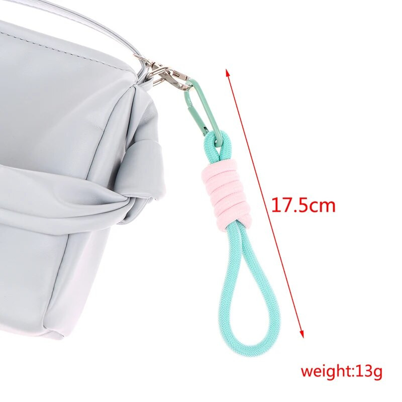 Virvelė Fluorescencinės spalvos telefono dirželis tinklelis Landyard Krepšiams Pintos juostelės Raktai Kabantys kelnės Priedai Raktų pakabukas 2style