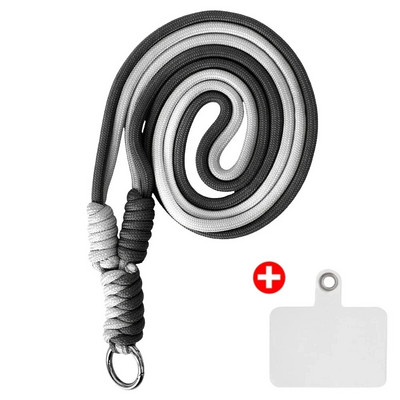 Universalus mobilusis telefonas nailoninis dirželis su kryžminiu korpusu, 120 cm reguliuojamas telefono dirželis, skirtas iPhone Samsung Mi