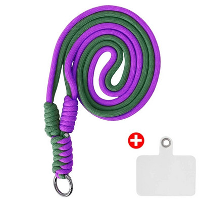 Universalus mobilusis telefonas nailoninis dirželis su kryžminiu korpusu, 120 cm reguliuojamas telefono dirželis, skirtas iPhone Samsung Mi