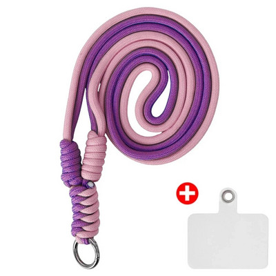 Universalus mobilusis telefonas nailoninis dirželis su kryžminiu korpusu, 120 cm reguliuojamas telefono dirželis, skirtas iPhone Samsung Mi