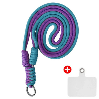 Universalus mobilusis telefonas nailoninis dirželis su kryžminiu korpusu, 120 cm reguliuojamas telefono dirželis, skirtas iPhone Samsung Mi