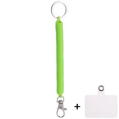 Elveszett lánc spirál rugalmas rugós kötél multifunkcionális mobiltelefon pánt kulcstartó kulcstartó tartó kapcshoz
