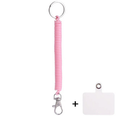 Elveszett lánc spirál rugalmas rugós kötél multifunkcionális mobiltelefon pánt kulcstartó kulcstartó tartó kapcshoz