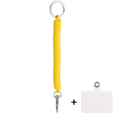 Elveszett lánc spirál rugalmas rugós kötél multifunkcionális mobiltelefon pánt kulcstartó kulcstartó tartó kapcshoz