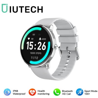 „IUTECH 2024“ išmanusis laikrodis, vyriškas, 1,43 colio „Bluetooth“ skambučių išmanusis laikrodis IP68, atsparus vandeniui sportinis širdies ritmo išmanusis laikrodis „Smarthwhatch“