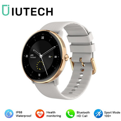 „IUTECH 2024“ išmanusis laikrodis, vyriškas, 1,43 colio „Bluetooth“ skambučių išmanusis laikrodis IP68, atsparus vandeniui sportinis širdies ritmo išmanusis laikrodis „Smarthwhatch“