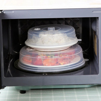 Голям капак за микровълнова фурна срещу пръски с отвор за пара Поддържане на свежестта Кухня Подреждащ се капак за запечатващ диск Универсална чиния Капак за купа