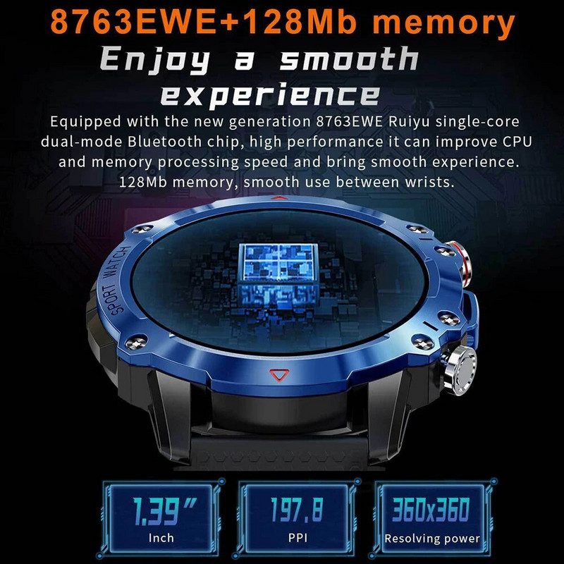 Lauko sportiniai rankiniai laikrodžiai KR10 išmanusis laikrodis vyriškas moteriškas Bluetooth skambučių išmanusis laikrodis vyriškas rankinis laikrodis GPS sekimo apyrankė kūno rengybai