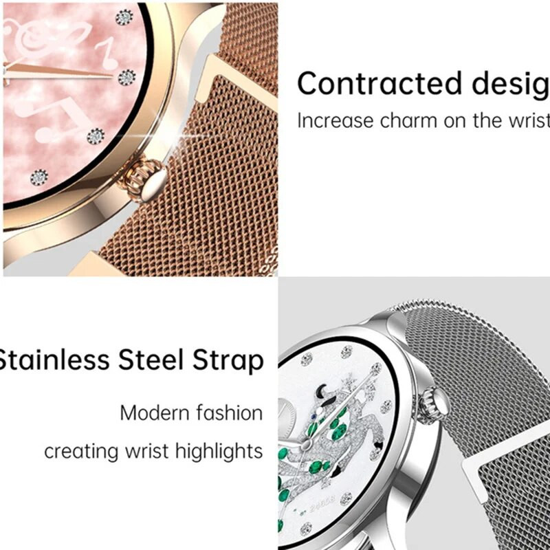 LW92 Women Fashion Smart Watch 1,32 ιντσών BT Calling AI Voice Assistant Lady Sport Fitness Tracker Health Monitor Smartwatch