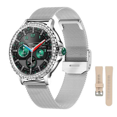 1,3 colio HD ekranas, išmanusis laikrodis, moteriškas NX19 išmanusis laikrodis moteriškas skaitmeninis rankinis laikrodžiai mergaičių rankinis laikrodis Laikrodis kūno rengybos apyrankė išmanioji juosta