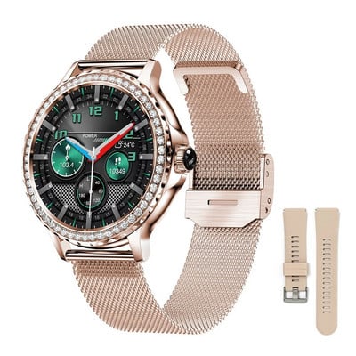 1,3 colio HD ekranas, išmanusis laikrodis, moteriškas NX19 išmanusis laikrodis moteriškas skaitmeninis rankinis laikrodžiai mergaičių rankinis laikrodis Laikrodis kūno rengybos apyrankė išmanioji juosta