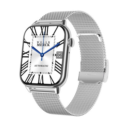 NAUJAS HD11 išmanusis laikrodis 1,9 colio viso ekrano Bluetooth skambučio širdies ritmo miego monitorius NFC slaptažodžio užraktas išmanusis laikrodis vyrams, moterims