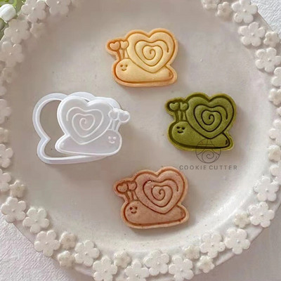 Miela saulėta lėlė, sraigė, gėlių skėčių raštas sausainių formelių pjaustyklė Pavasarinis cukrus amatų tortų dekoravimo įrankiai įspaudimas