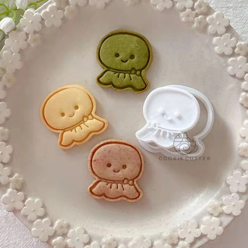 Miela saulėta lėlė, sraigė, gėlių skėčių raštas sausainių formelių pjaustyklė Pavasarinis cukrus amatų tortų dekoravimo įrankiai įspaudimas