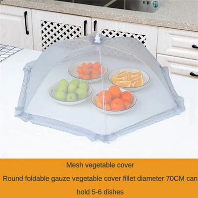 Daržovių užvalkalas Sulankstomas buitiniai nėriniai, kvėpuojantis, atsparus musėms Virtuvės priedai Stalo užtiesalas Paprastas naudoti Daugiafunkcis tinklelis