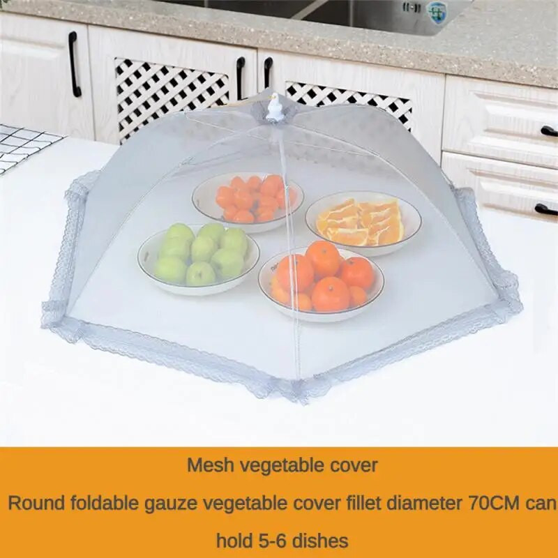Daržovių užvalkalas Sulankstomas buitiniai nėriniai, kvėpuojantis, atsparus musėms Virtuvės priedai Stalo užtiesalas Paprastas naudoti Daugiafunkcis tinklelis