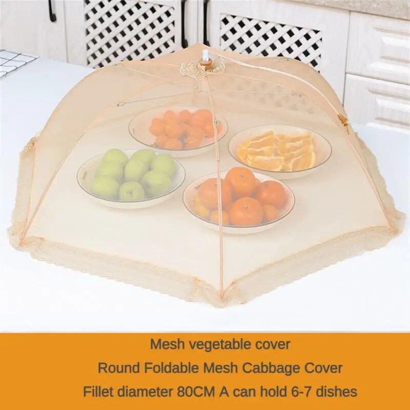 Daržovių užvalkalas Sulankstomas buitiniai nėriniai, kvėpuojantis, atsparus musėms Virtuvės priedai Stalo užtiesalas Paprastas naudoti Daugiafunkcis tinklelis