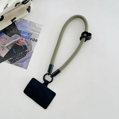 Telefono dirželis Universalus asmeninis riešo dirželis Trumpas mobiliojo telefono virvė nešiojamasis krepšys raktų pakabukas, apsaugantis nuo pametimo mobiliojo telefono grandinėlė