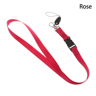 1 vnt spalvinga mobiliojo telefono kaklo dirželio ženkliuko virvė ID kortelės virvė Kortelės dirželiai USB ženkliuko sporto salės laikiklis raktų pakabukas fotoaparato virvė
