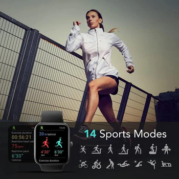 Έξυπνο ρολόι SKG V7, οθόνη 1,7\'\' 5ATM Αδιάβροχο Bluetooth Fitness Tracker για Android iPhone, Καρδιακός Σφυγμός, Οθόνη οξυγόνου αίματος