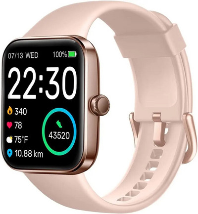 Έξυπνο ρολόι SKG V7, οθόνη 1,7`` 5ATM Αδιάβροχο Bluetooth Fitness Tracker για Android iPhone, Καρδιακός Σφυγμός, Οθόνη οξυγόνου αίματος