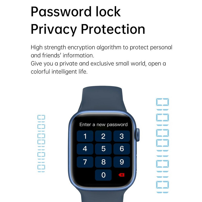 Originalus XUESEVEN IWO7 PRO išmanusis laikrodis „Bluetooth Call“ Muzika Širdies ritmo EKG Neperšlampamas Sportinis Vyriškas vandeniui atsparus laikrodis, skirtas „Android IOS“