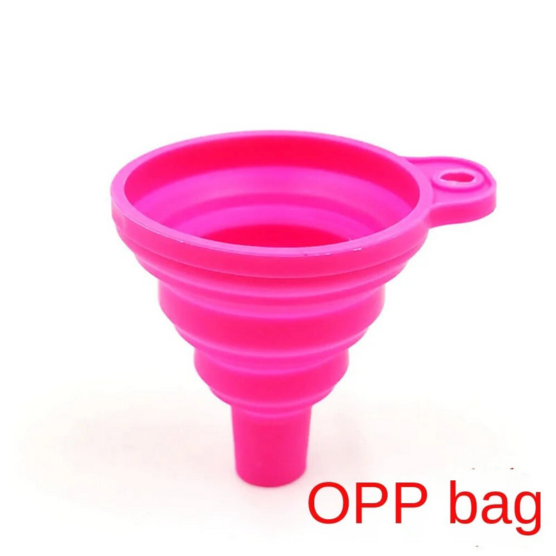 Hordozható tölcsérek szilikon összecsukható tölcsér 1db összecsukható tölcsér, összecsukható kis olajos edény tölcsér konyhai eszközök