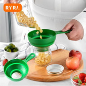 Sulankstomas teleskopinis piltuvas Pp plastikinis sulankstomas silikoninis maisto kokybės virtuvės įrankiai prieskonių didelis konservuotas stiklainis plačios burnos stiklainiams Įrankiai