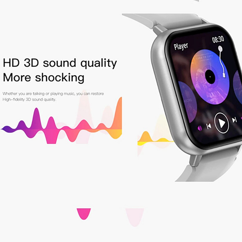 2024-es új férfi, női kékfogú hívás, teljes érintőképernyős okosóra Heart Rtae 100+ sportolási módok, vízálló női fitnesz okosóra