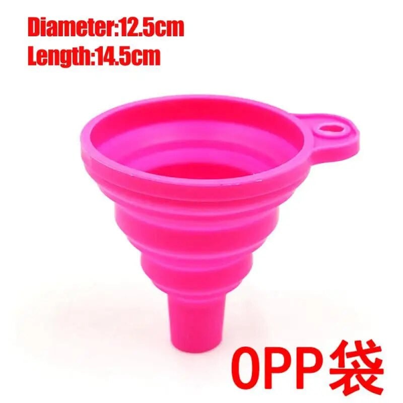 Teleskopinis piltuvas, nešiojamas silikoninis sulankstomas piltuvas, alyvos nutekėjimas Hoppe virtuvės skysčių dozavimo virimo įrankis virtuvės priedai